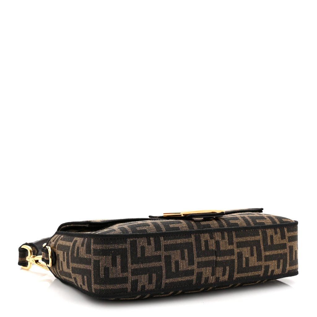 Fabric Jacquard FF 1974 Medium Baguette Tobacco Moro Black