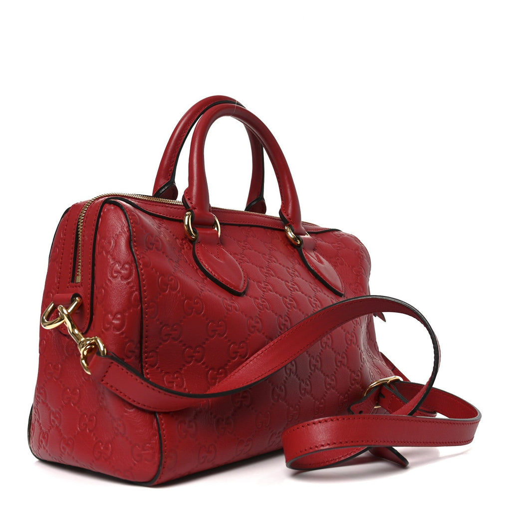 Guccissima Signature Boston Hibiscus Red