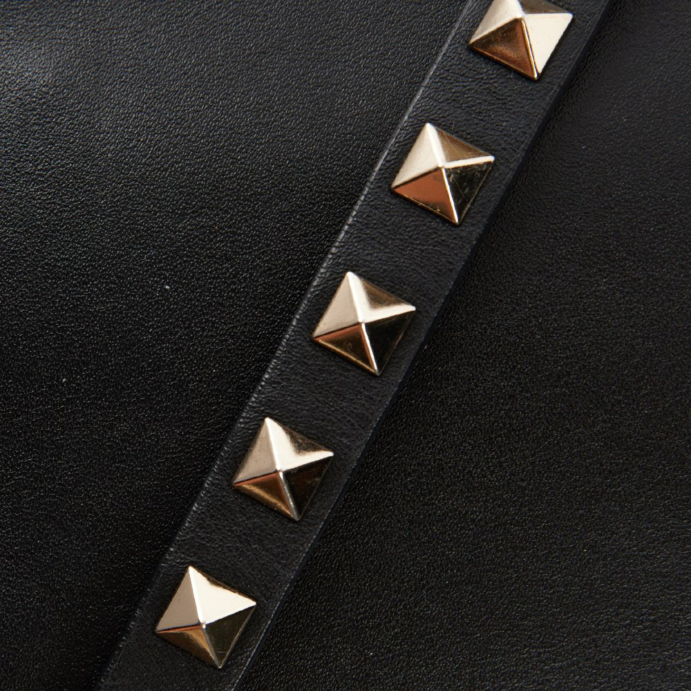 Valentino Cross Body V Logo Crossbody in Black, Calfskin
