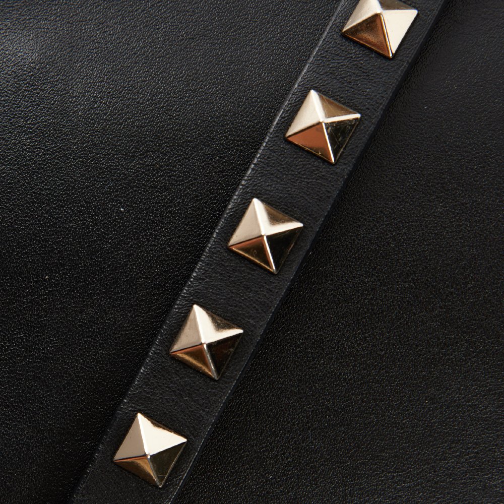 Valentino Cross Body V Logo Crossbody in Black, Calfskin