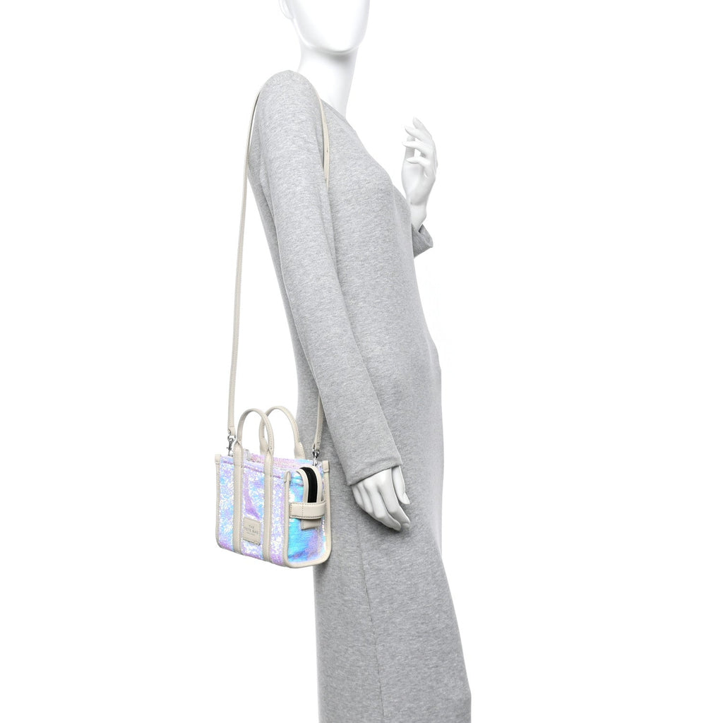 Sequin Mini The Tote Bag Iridescent