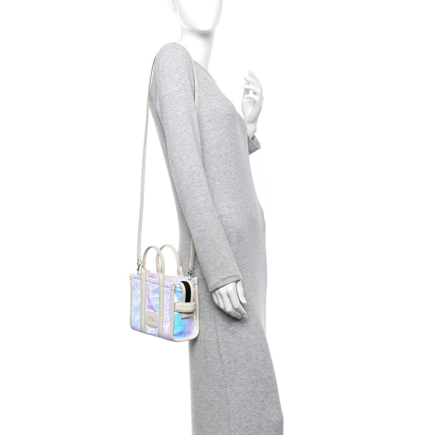 Sequin Mini The Tote Bag Iridescent