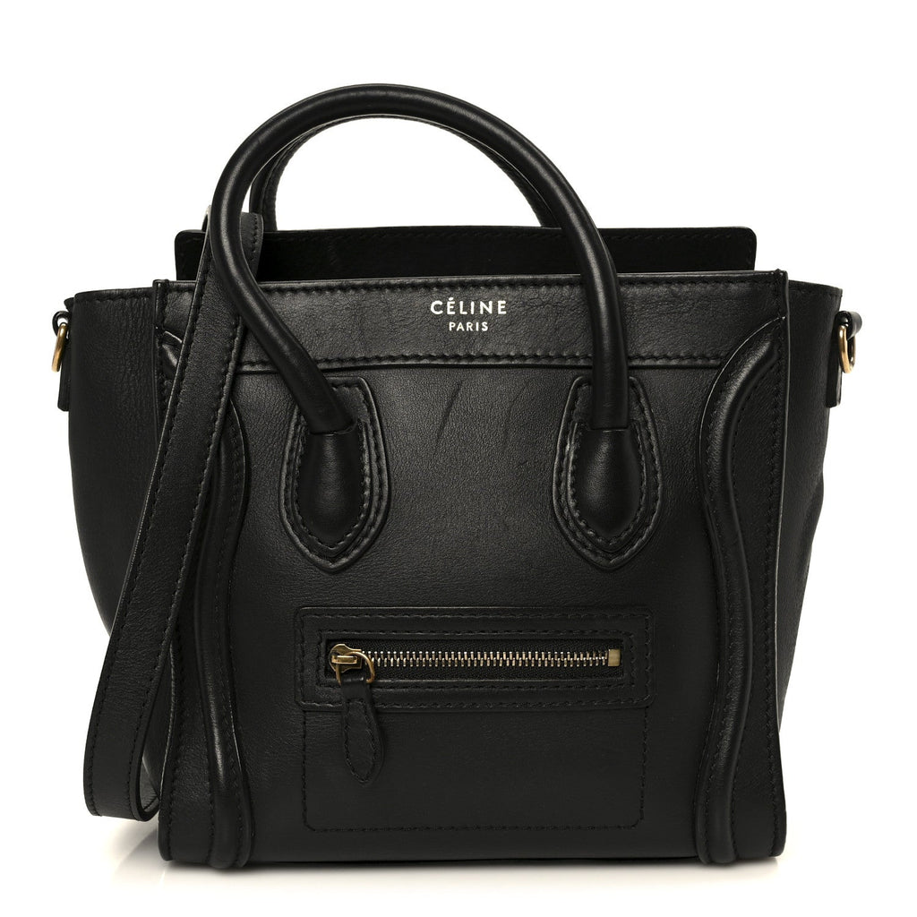 Smooth Calfskin Nano Luggage Black