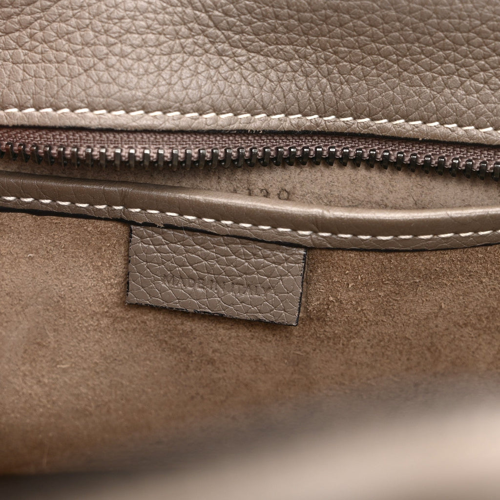 Drummed Calfskin Nano Luggage Souris