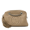 Pebbled Calfskin Small Soho Bowler Camelia