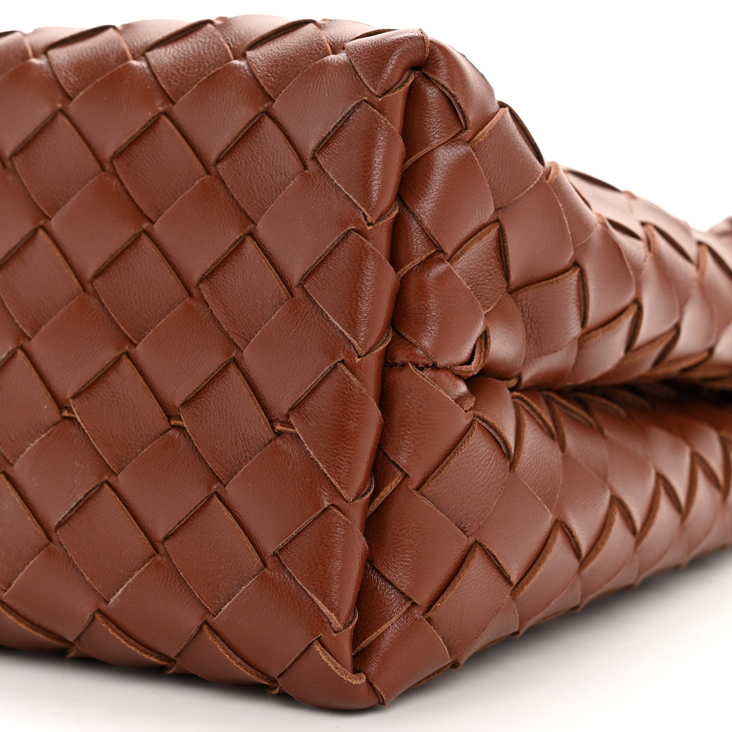 Nappa Intrecciato Small Andiamo Shoulder Bag Sapele
