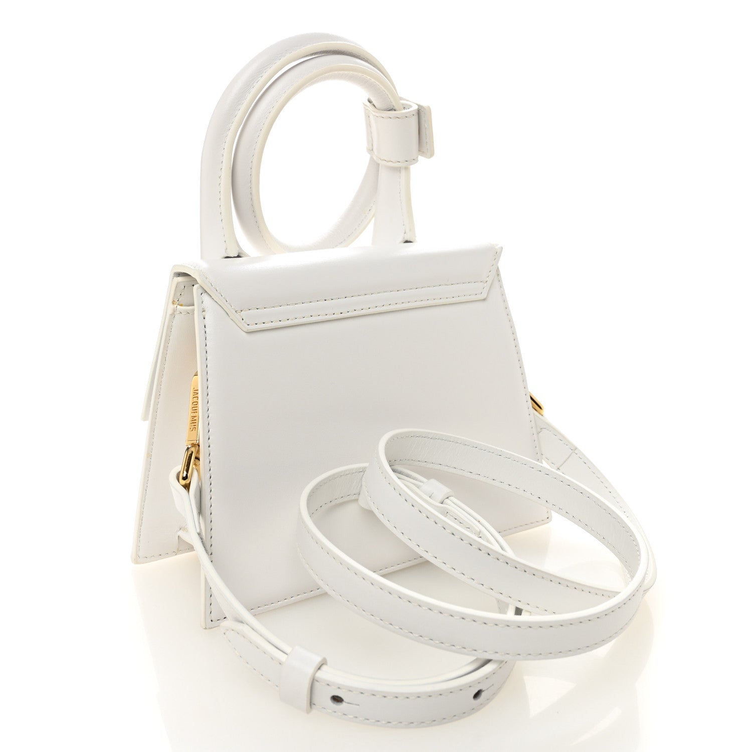 Smooth Calfskin Le Chiquito Noeud White