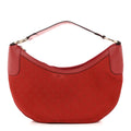 Monogram Half Moon Hobo Red