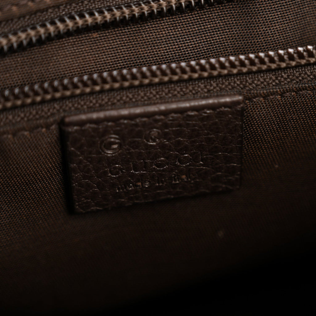 Monogram Flap Messenger Bag Beige Dark Brown