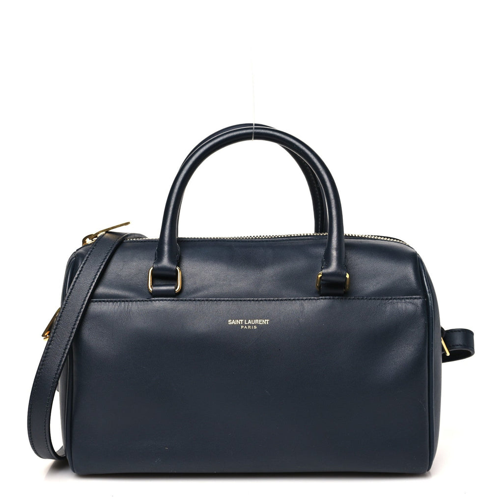 Calfskin Classic Baby Duffle Navy Blue