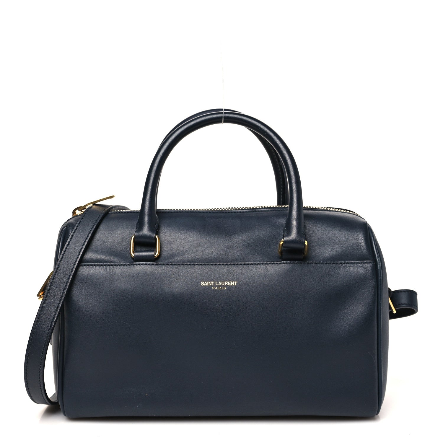 Calfskin Classic Baby Duffle Navy Blue