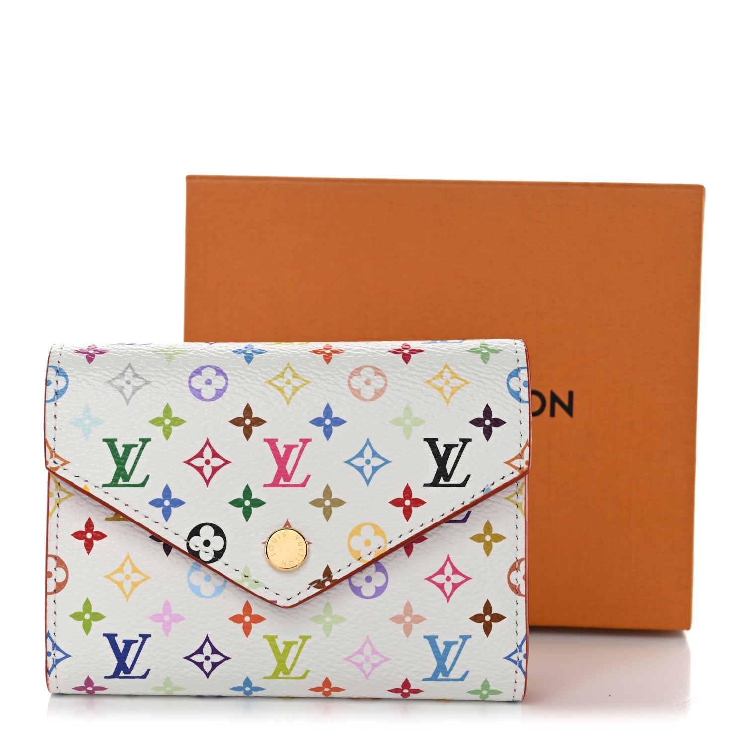 LV x TM Monogram Multicolor Victorine Wallet White
