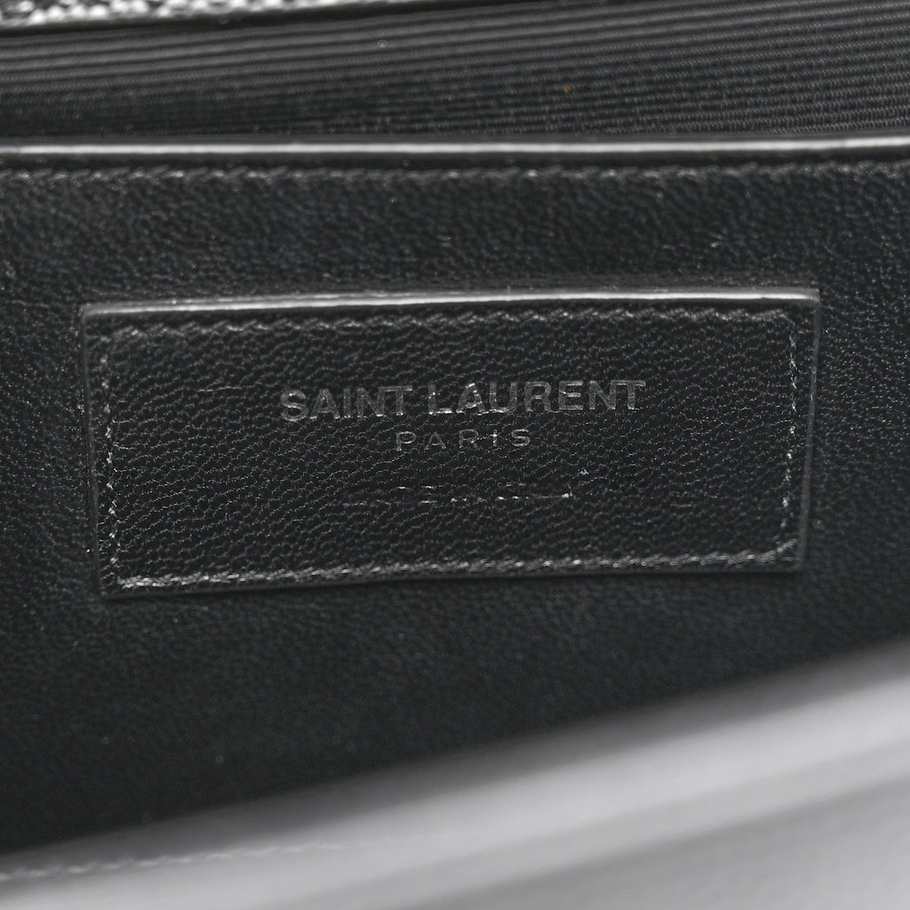 Grain De Poudre Medium Classic Monogram Monochrome Kate Satchel Black