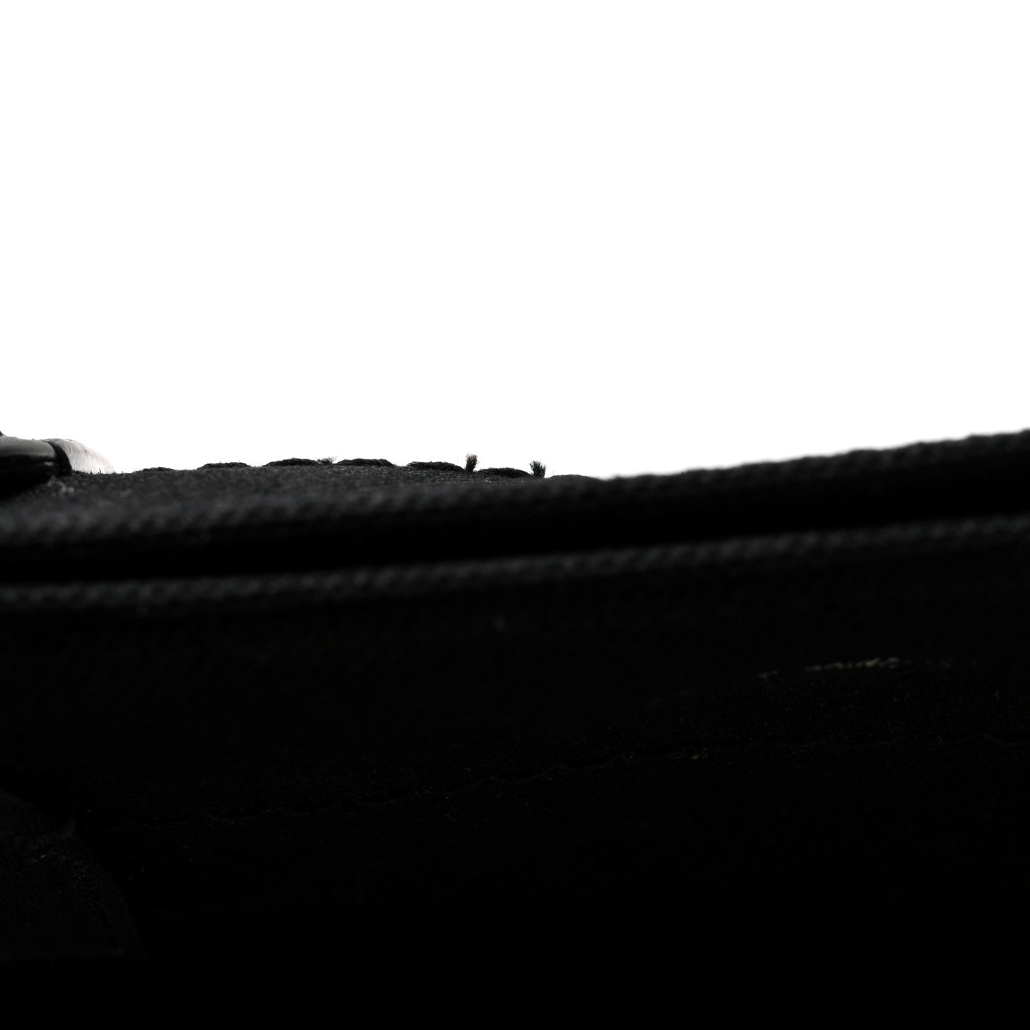 Linen Calfskin Rive Gauche Tote Black