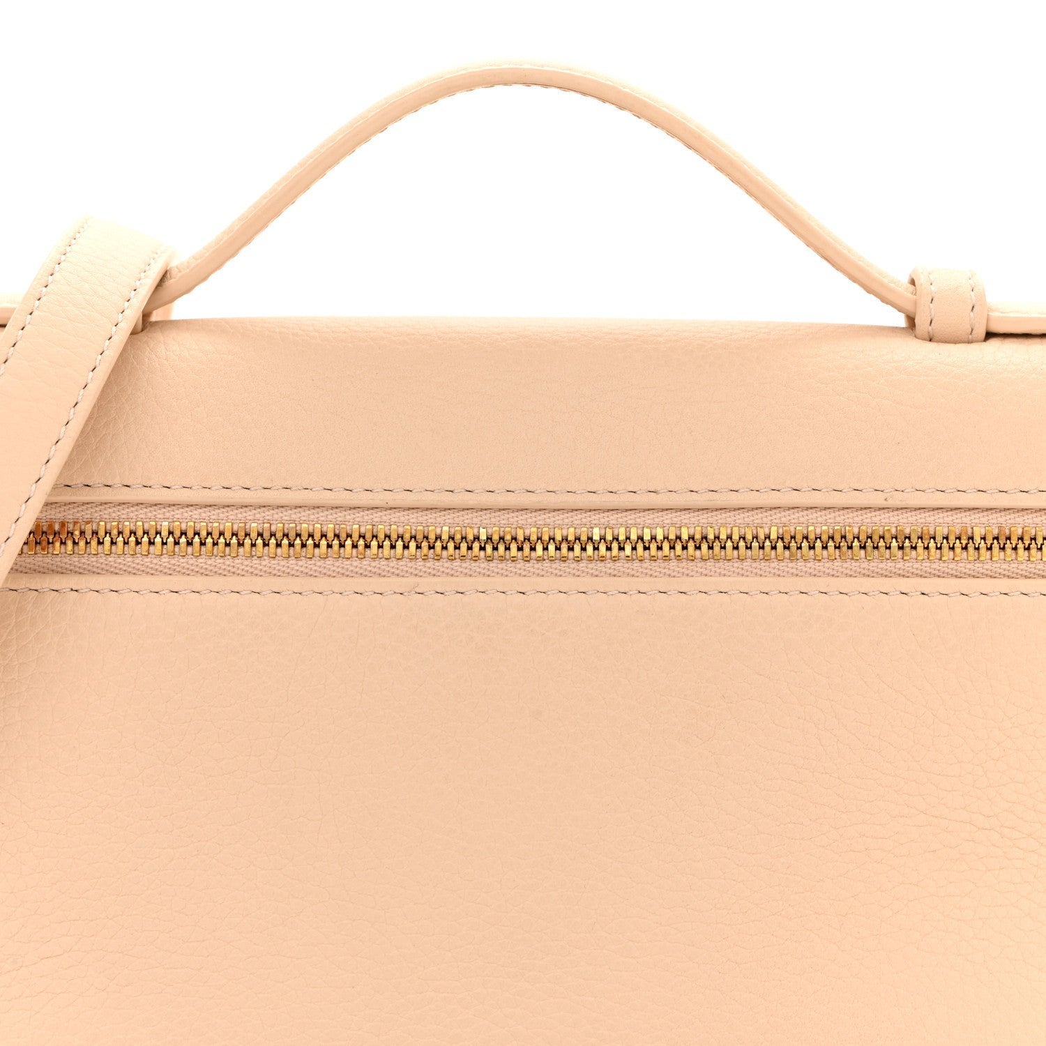 Grained Calfskin L19 Extra Pocket Pouch Creamed Honey