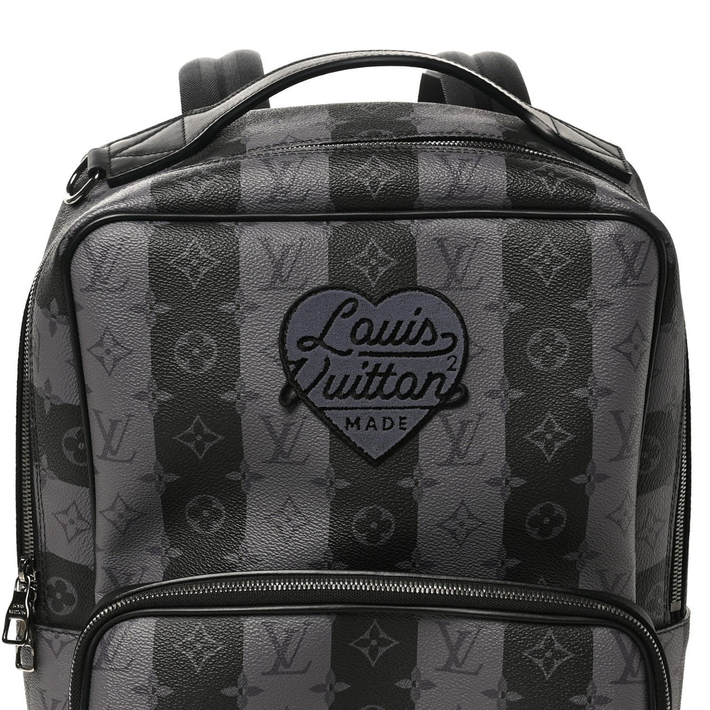 X NIGO Monogram Eclipse Stripes LV Heart Modular Utilitary Backpack