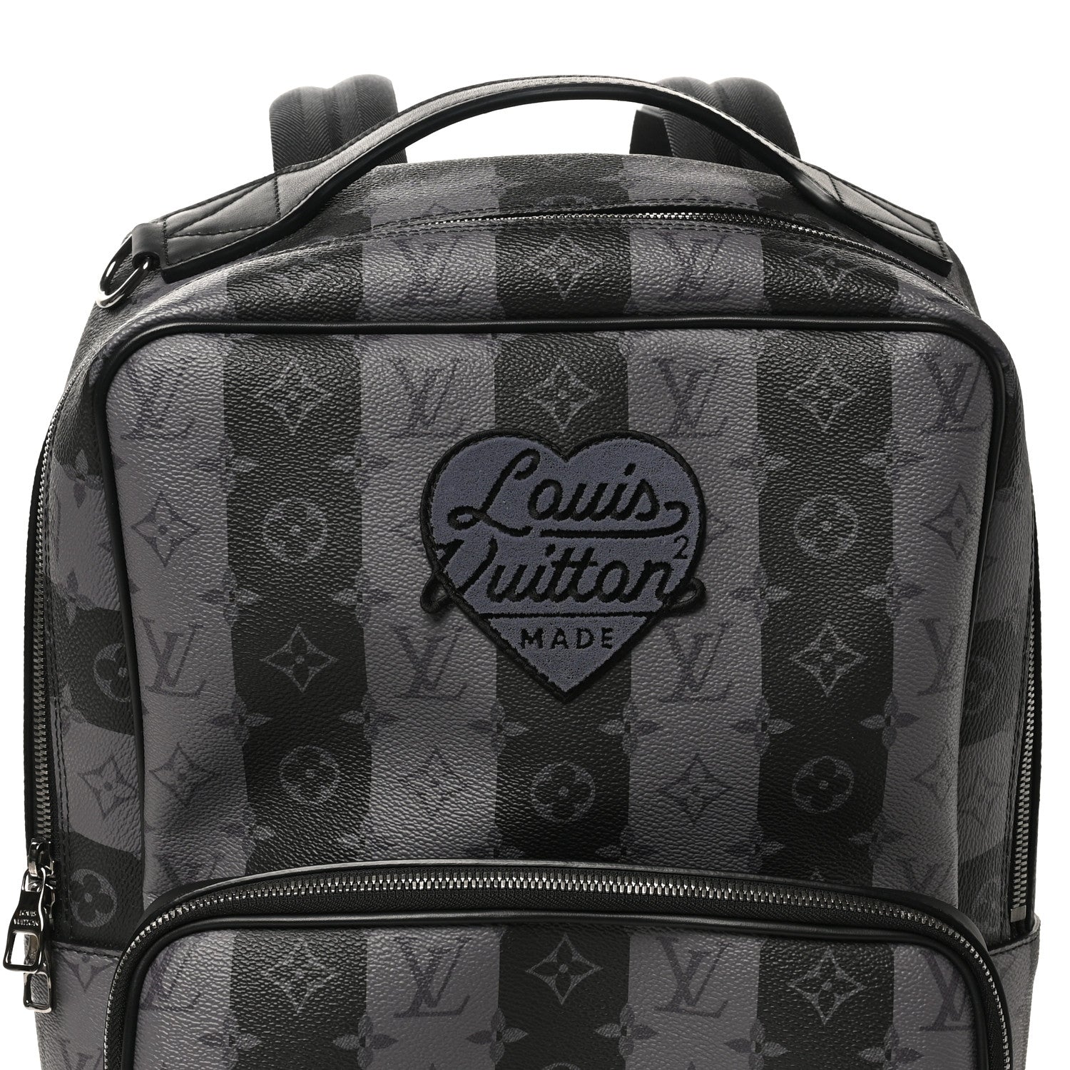 X NIGO Monogram Eclipse Stripes LV Heart Modular Utilitary Backpack