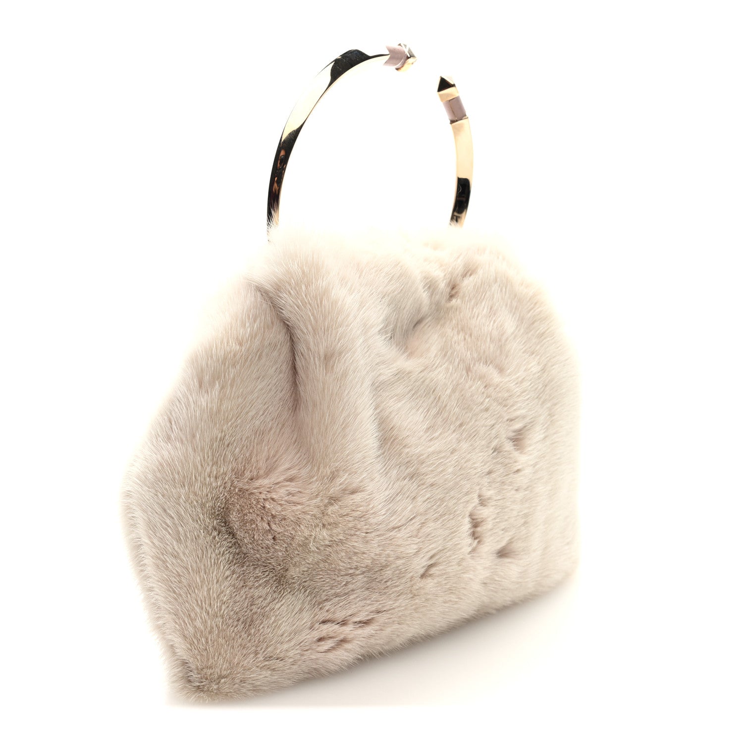 Mink Fur Clutch Pink
