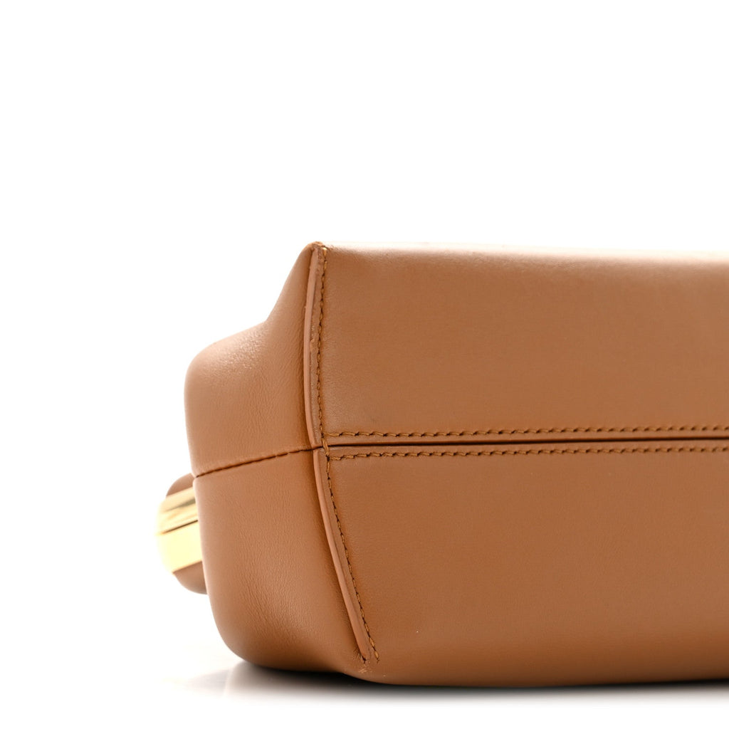 Shiny Nappa Small Fendi First Caramello