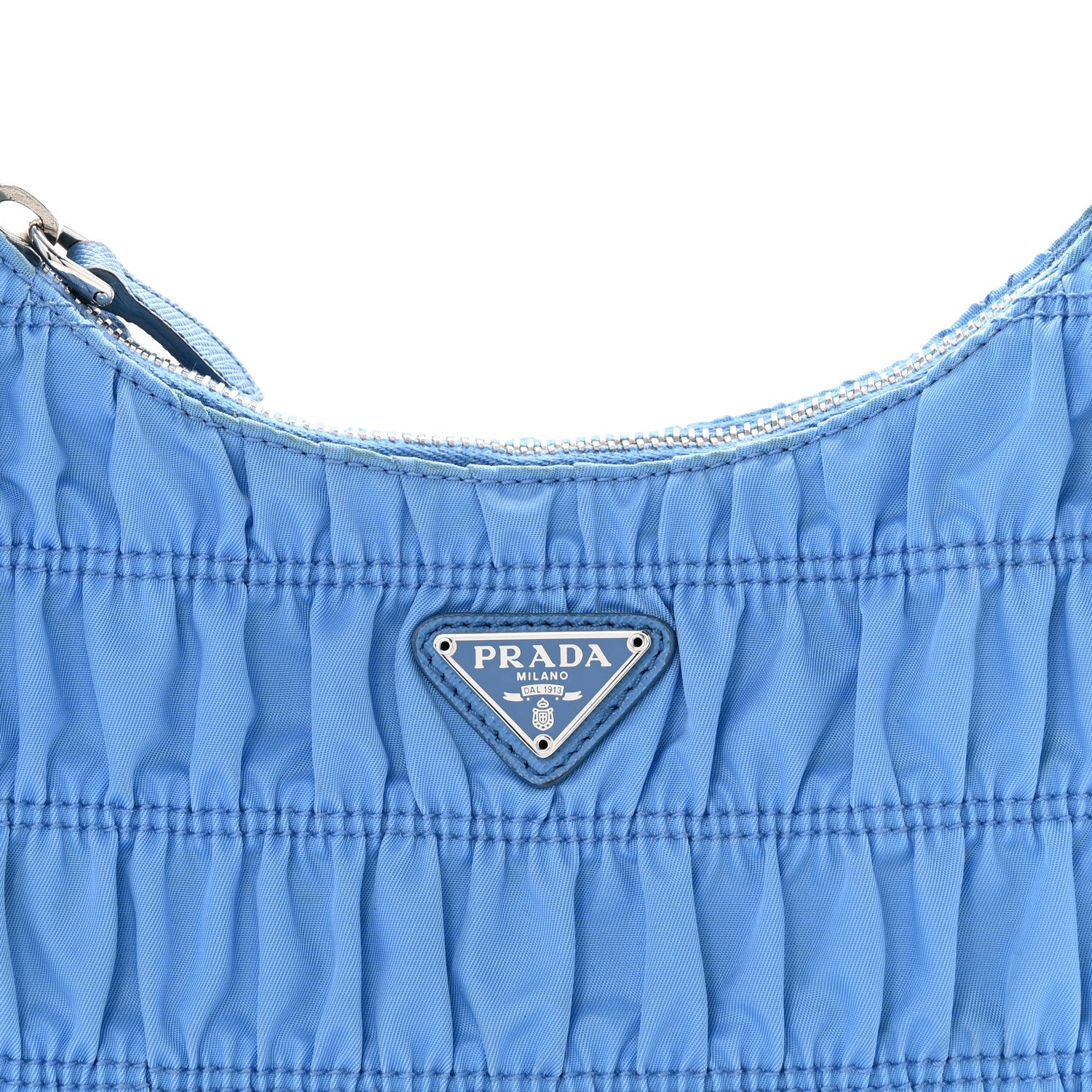 Tessuto Nylon Gaufre Shoulder Bag Pervinca