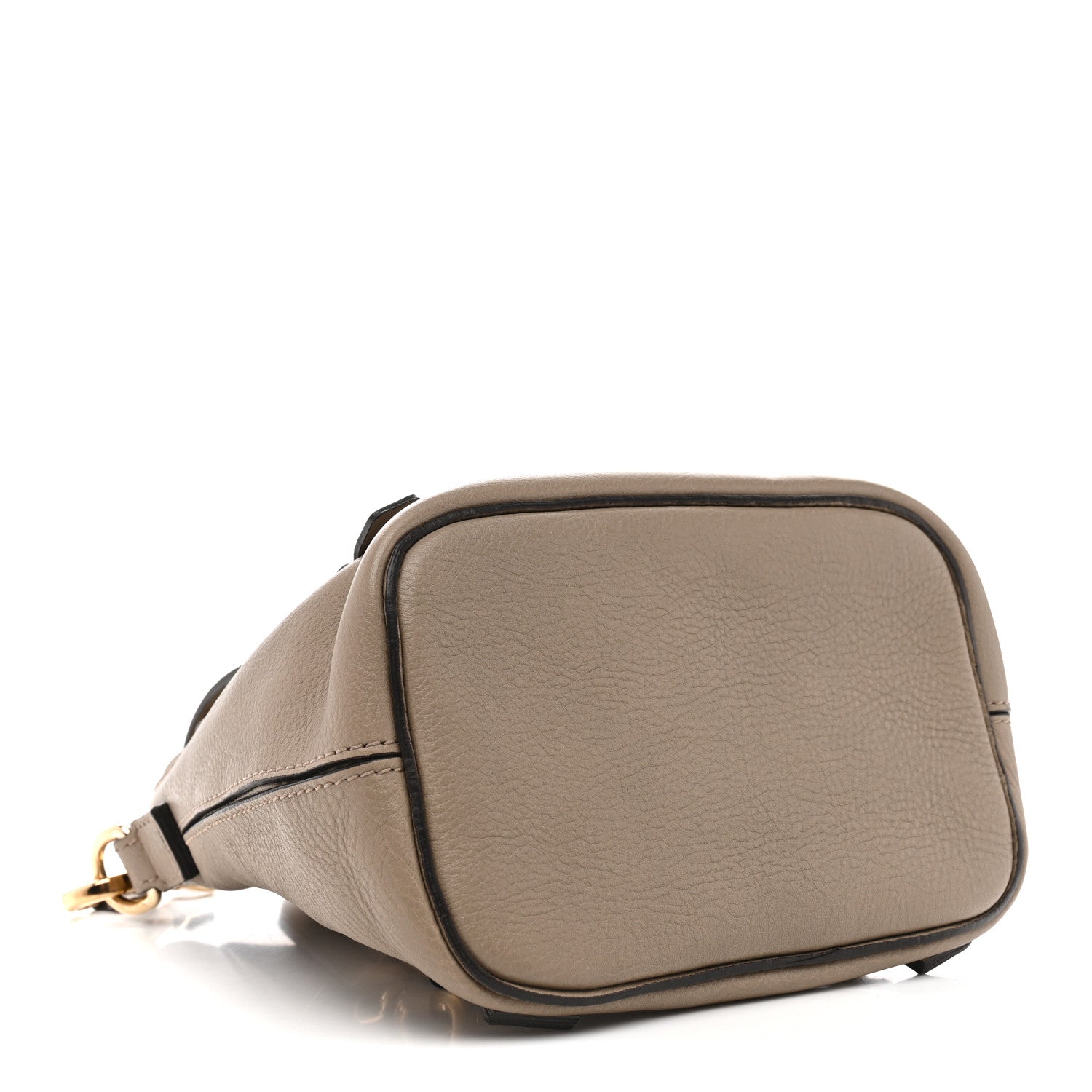 Suede Calfskin Mini Faye Backpack Motty Grey