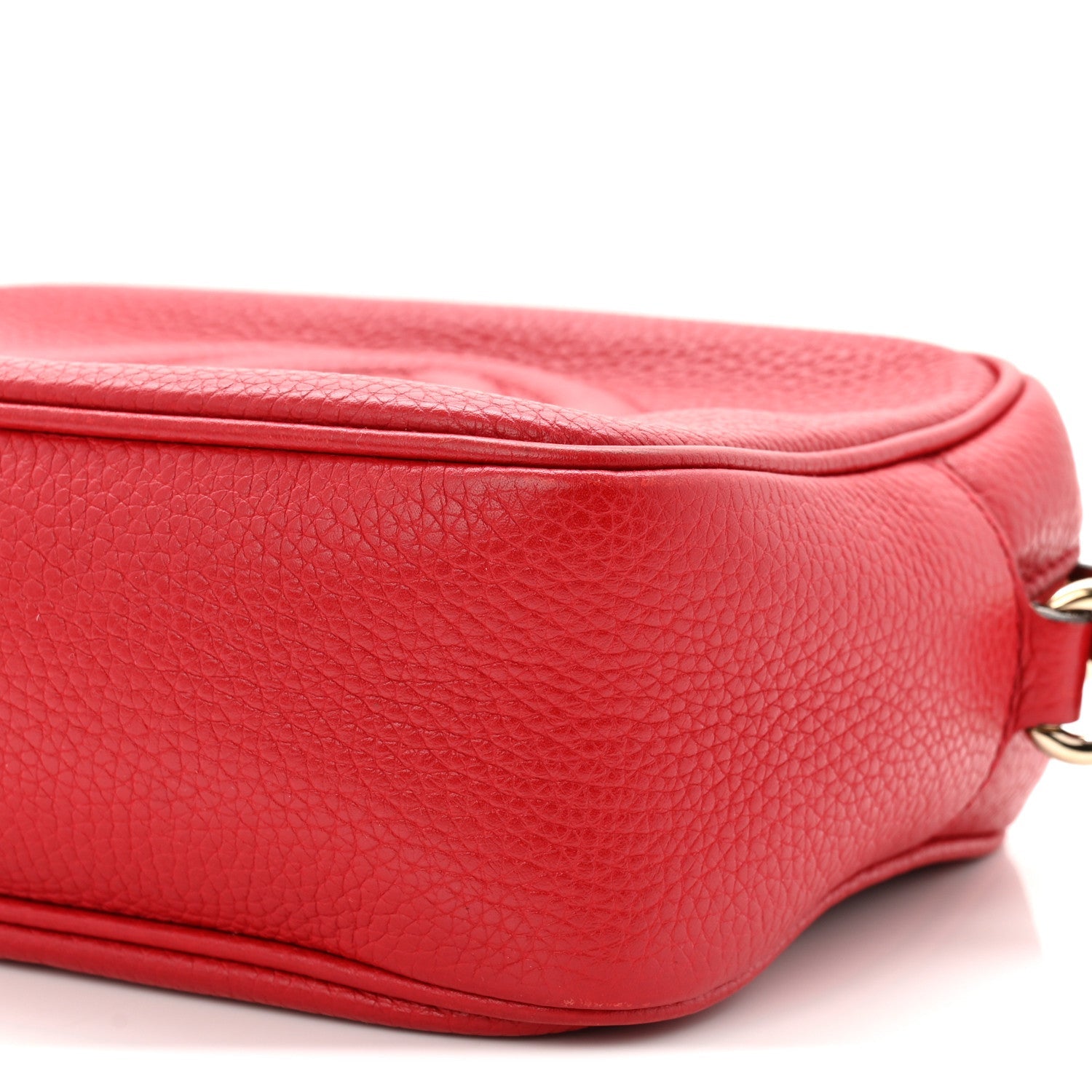 Pebbled Calfskin Small Soho Disco Bag Tabasco Red