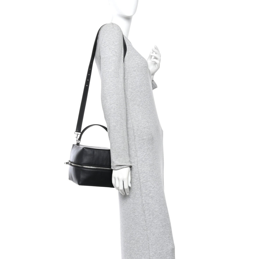 Dolly Calfskin 4X4 Shoulder Bag Black White