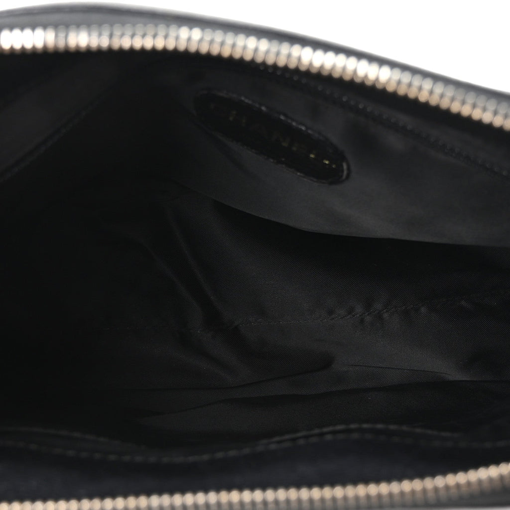 Caviar Flap Shoulder Bag Black