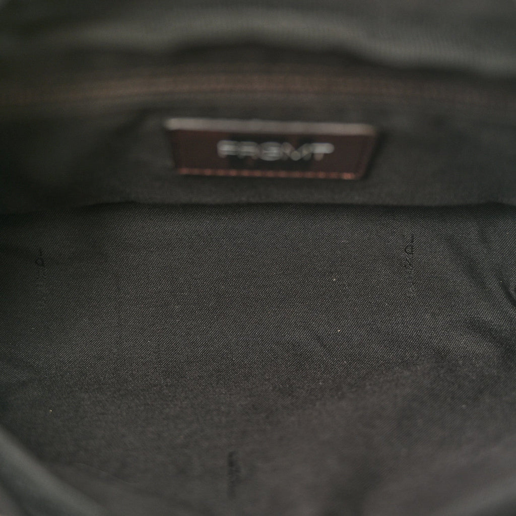 X FRGMT Fabric FF 1974 Embossed Belt Bag Tobacco Moro Black White