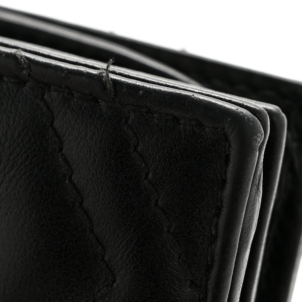 Calfskin Matelasse GG Marmont  Case Wallet Black