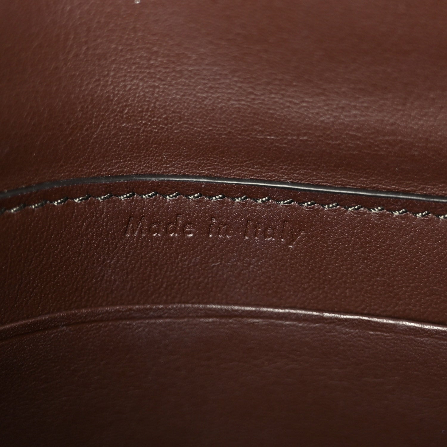 Crocodile Embossed Calfskin Mini Symmetrical Bag Brown
