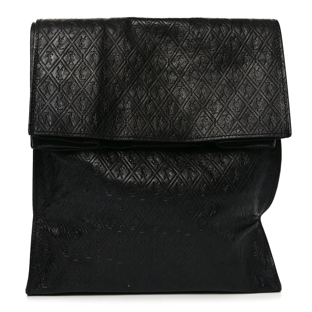Calfskin Monogram Deli Paper Bag Vintage Black