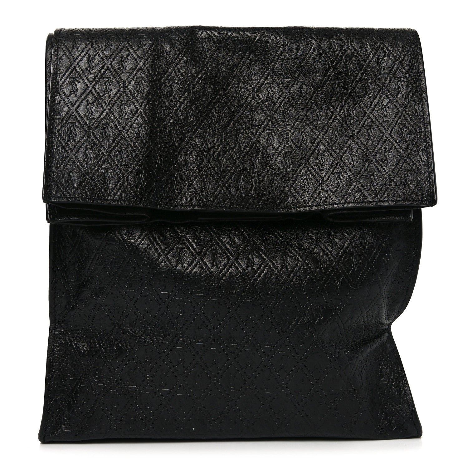 Calfskin Monogram Deli Paper Bag Vintage Black
