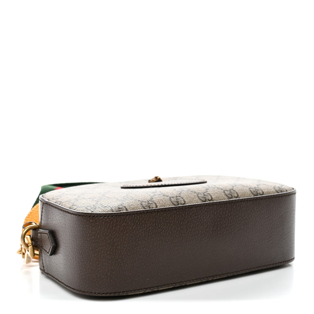 GG Supreme Monogram Web Neo Vintage Shoulder Bag Beige New Acero Crop