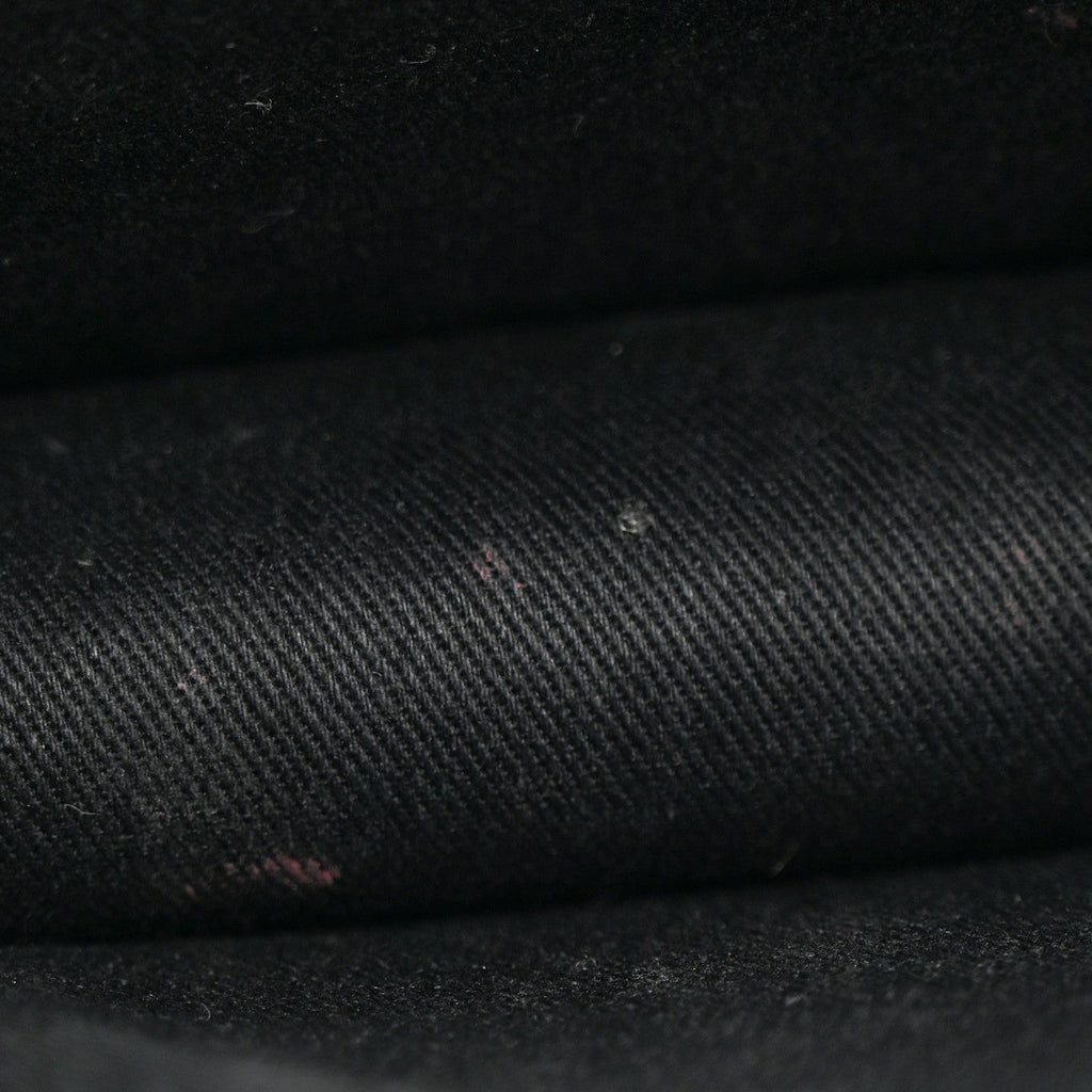 Coated Canvas Medium La Greca Signature Pouch Black Caramel