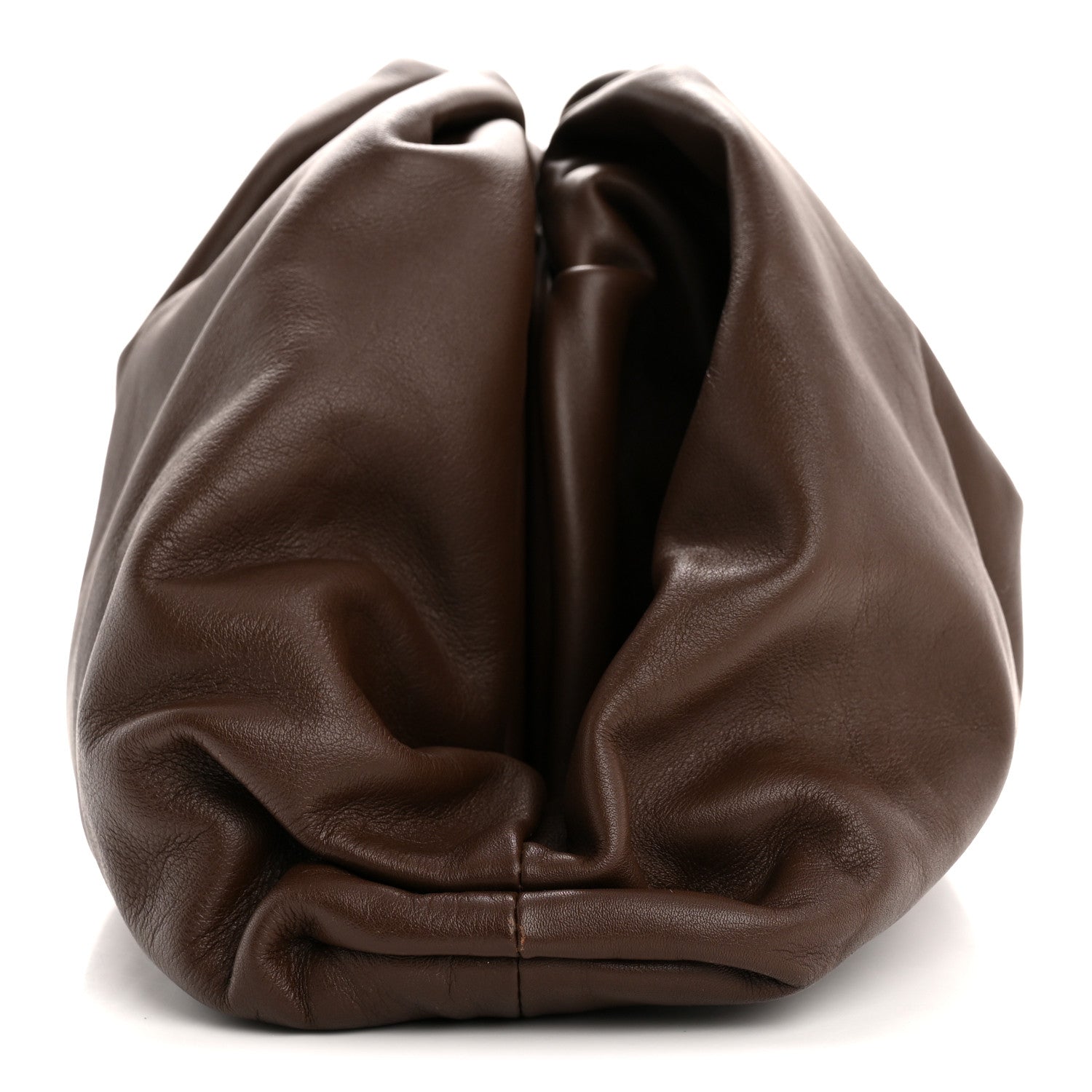 Smooth Butter Calf The Pouch Oversized Clutch Brownie