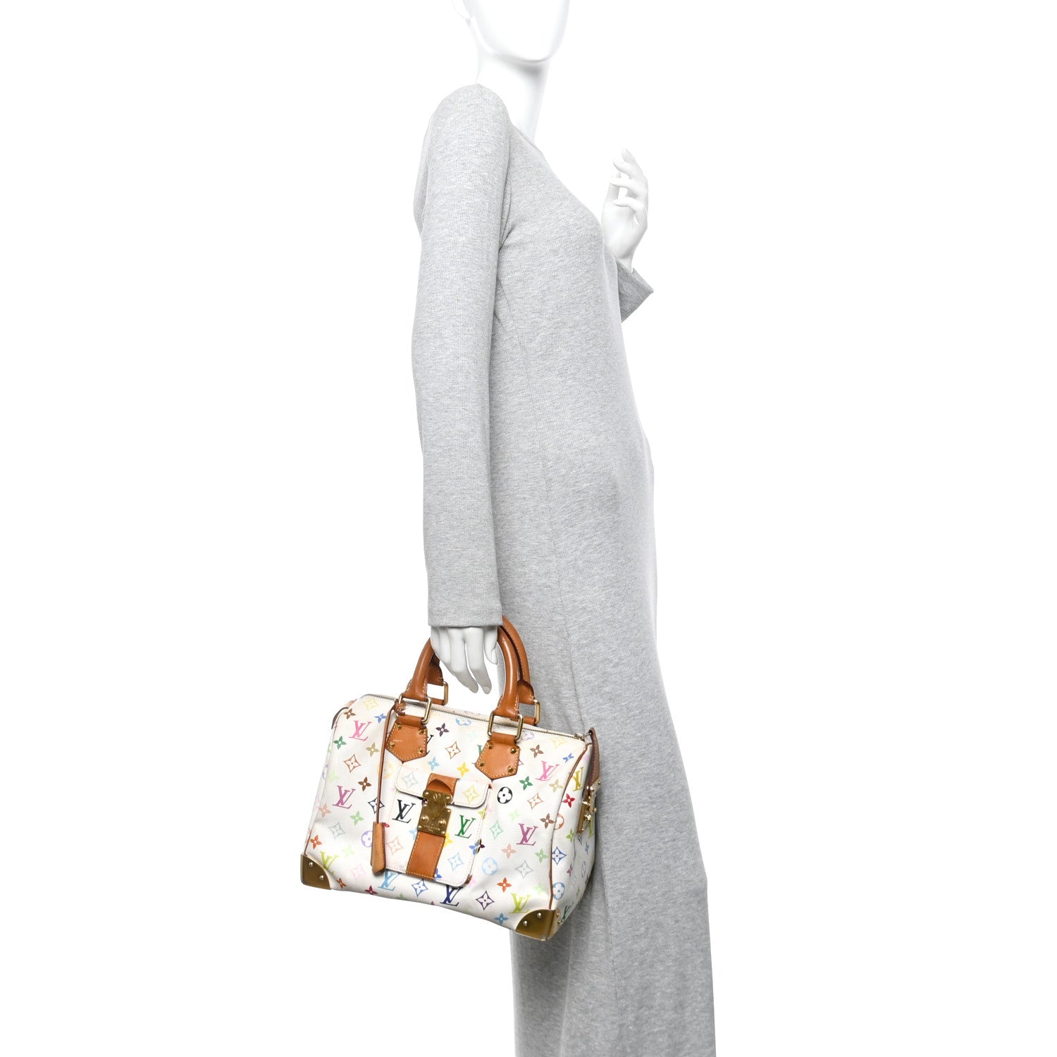 Monogram Multicolor Speedy 30 White