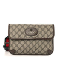 GG Supreme Monogram Neo Vintage Web Belt Bag Brown