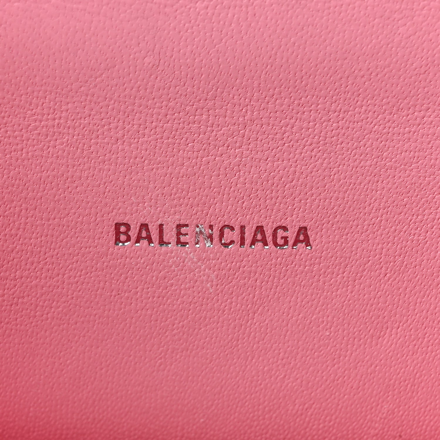 Shiny Calfskin Crocodile Embossed Hourglass Top Handle Bag XS Sweet Pink