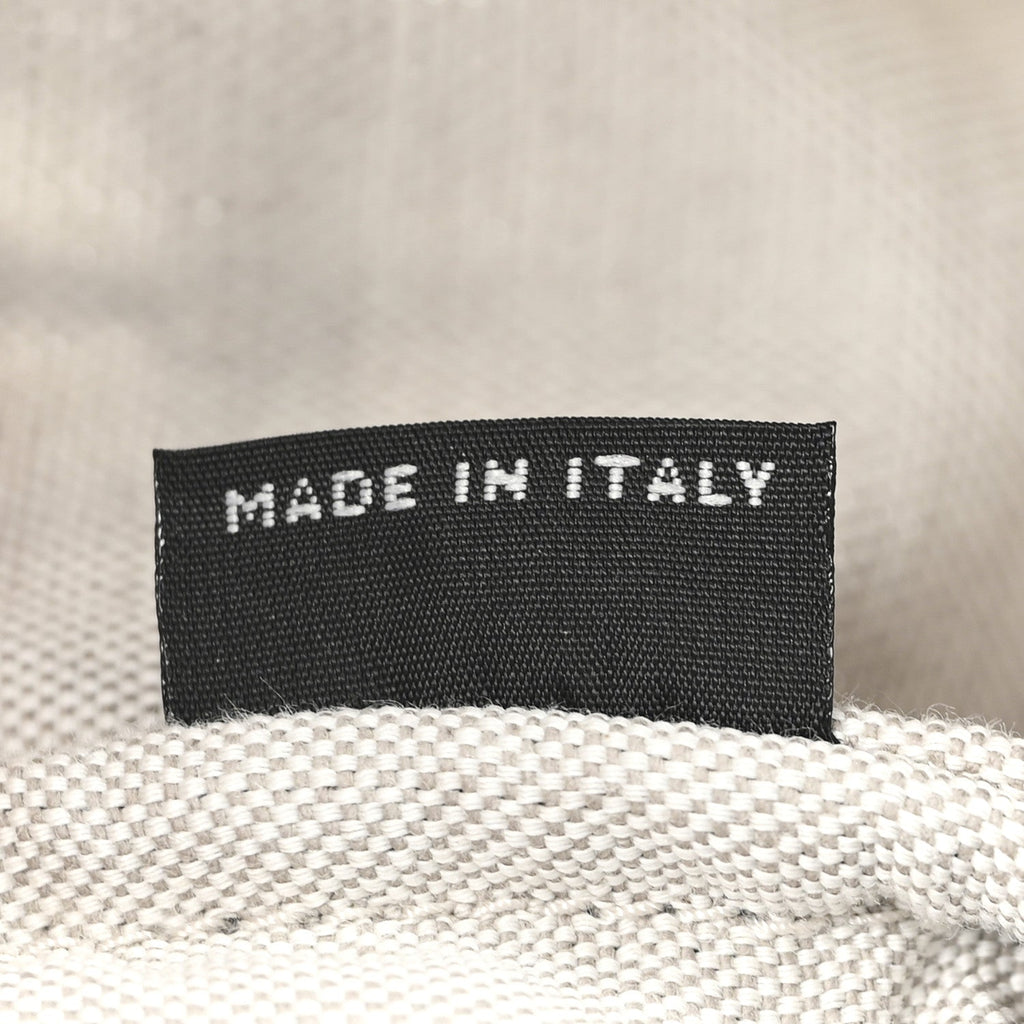 Raffia Effect Linen Logo Ivy Bag Black Natural