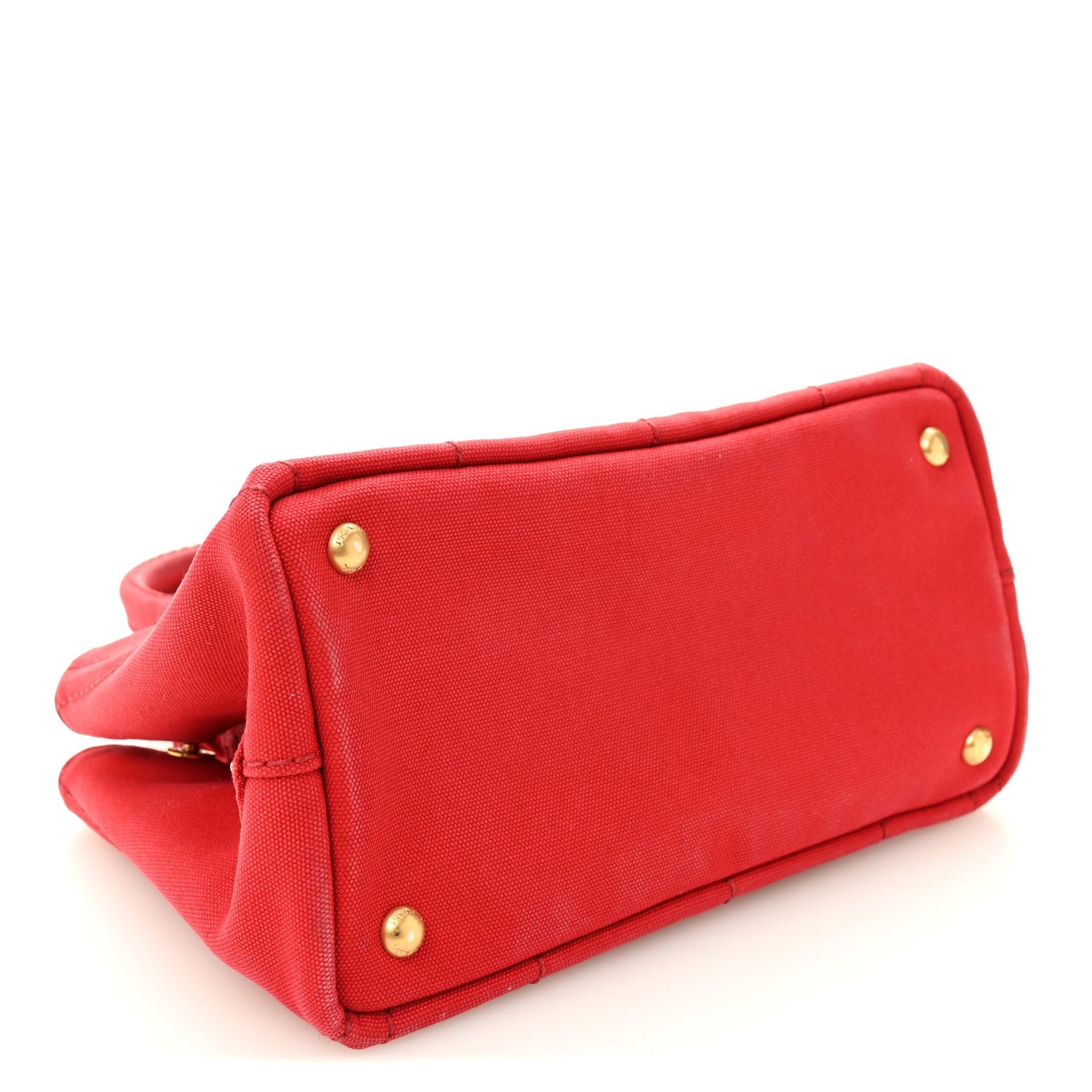 Canapa Small Logo Tote Rosso