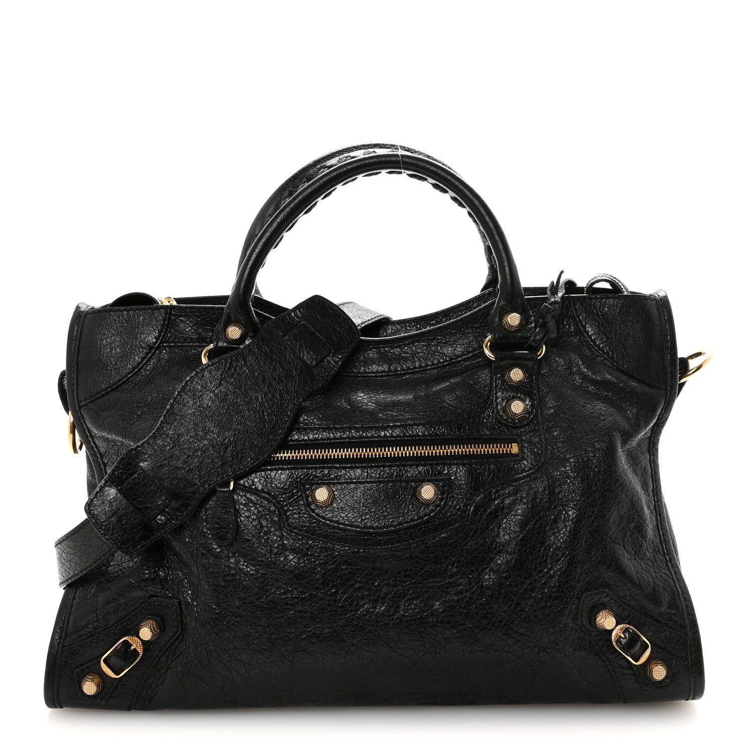 Agneau Giant 12 Gold Hardware City Black