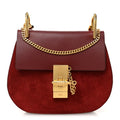 Smooth Calfskin Mini Drew Shoulder Bag  Wine Purple