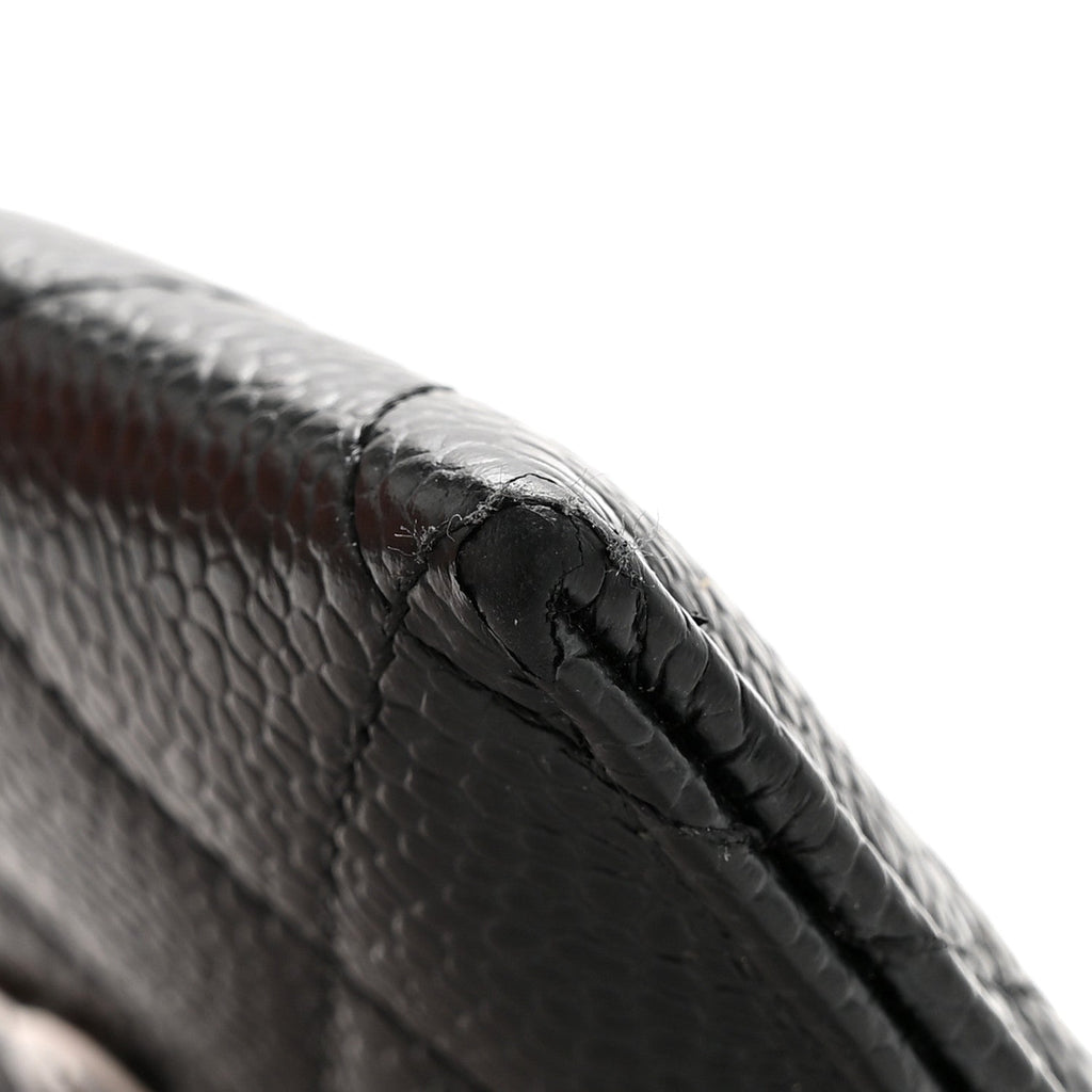 Caviar Quilted  Holder Black