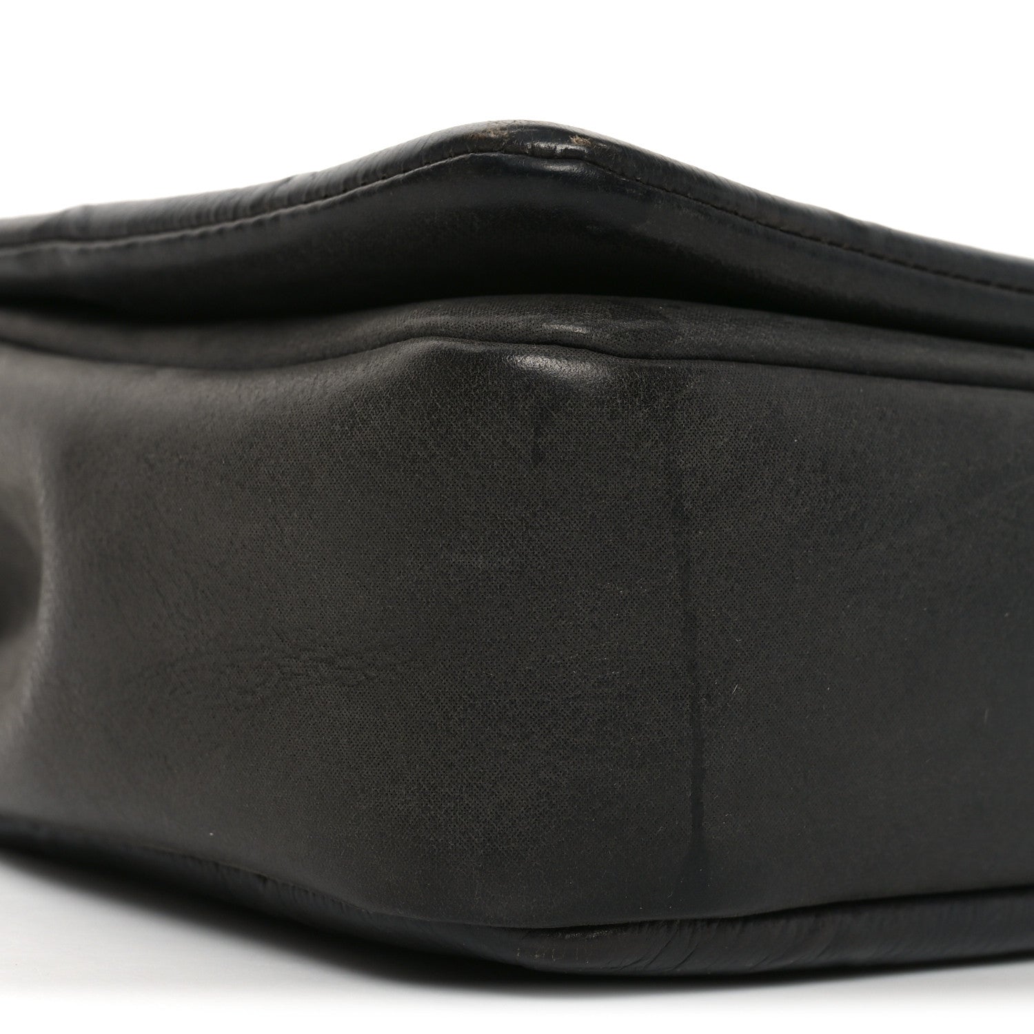 Calfskin Diamond Embossed Medium New Chic Flap Dark Grey
