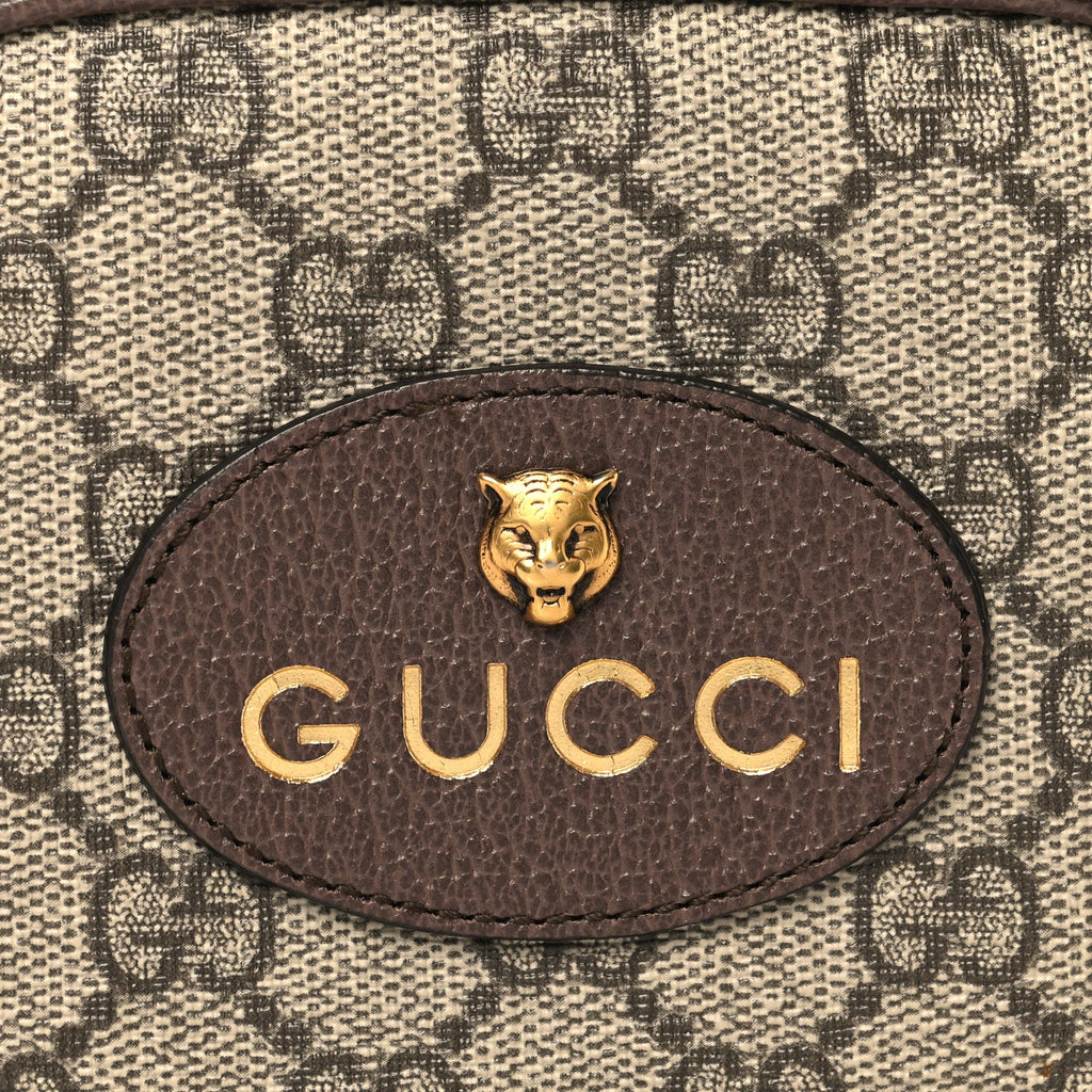 GG Supreme Monogram Mini Neo Vintage Double Zip Messenger Bag Beige New Acero Crop