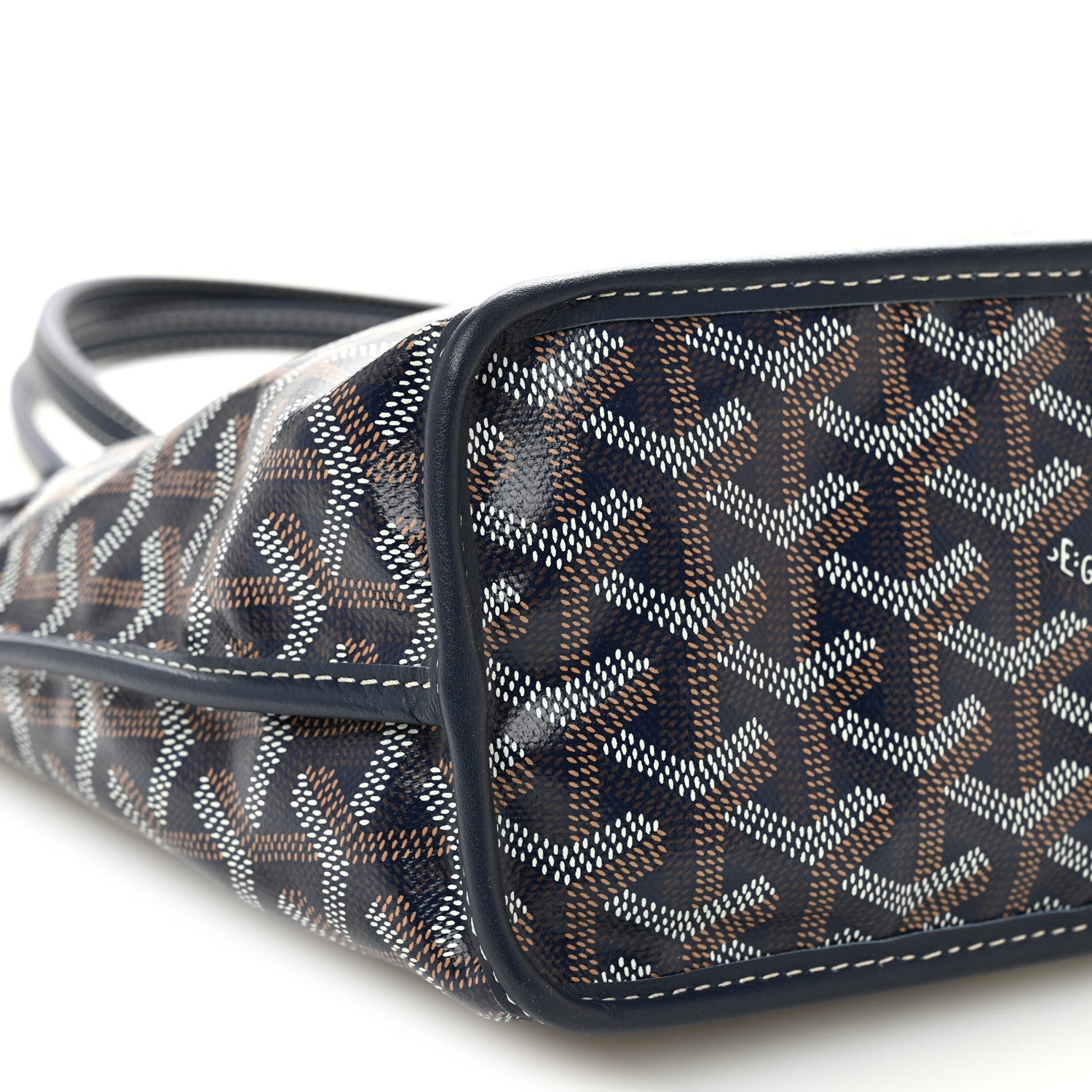Goyardine Reversible Mini Anjou Navy