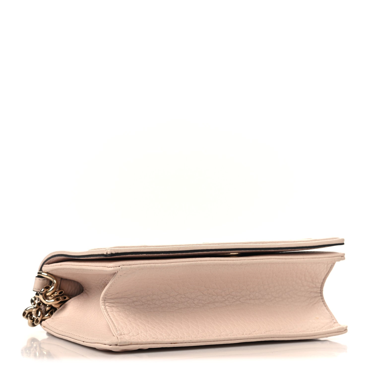 Grained Calfskin Small Diorama Flap Bag Pink