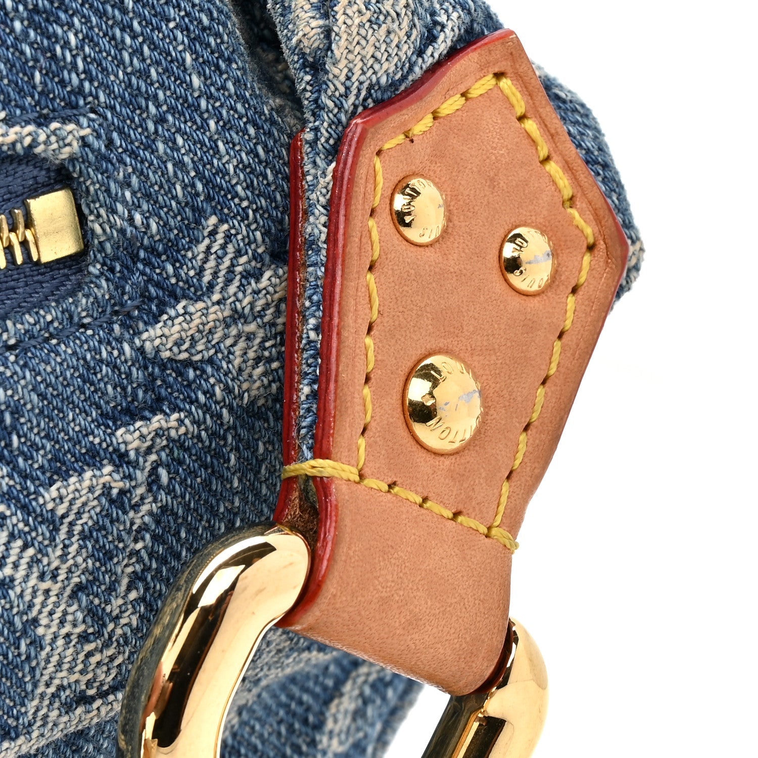 Monogram Denim High Rise Bumbag Blue
