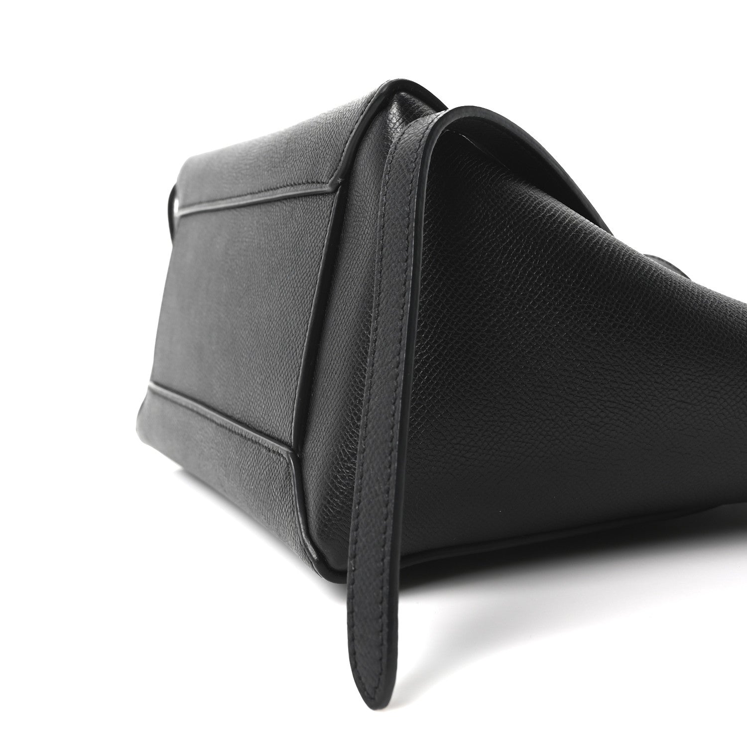 Grained Calfskin Micro Belt Bag Black